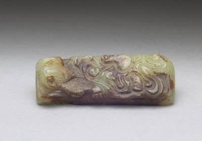 图片[2]-Jade paperweight with chi-dragon design, Ming to Qing dynasty, 1368-1911-China Archive